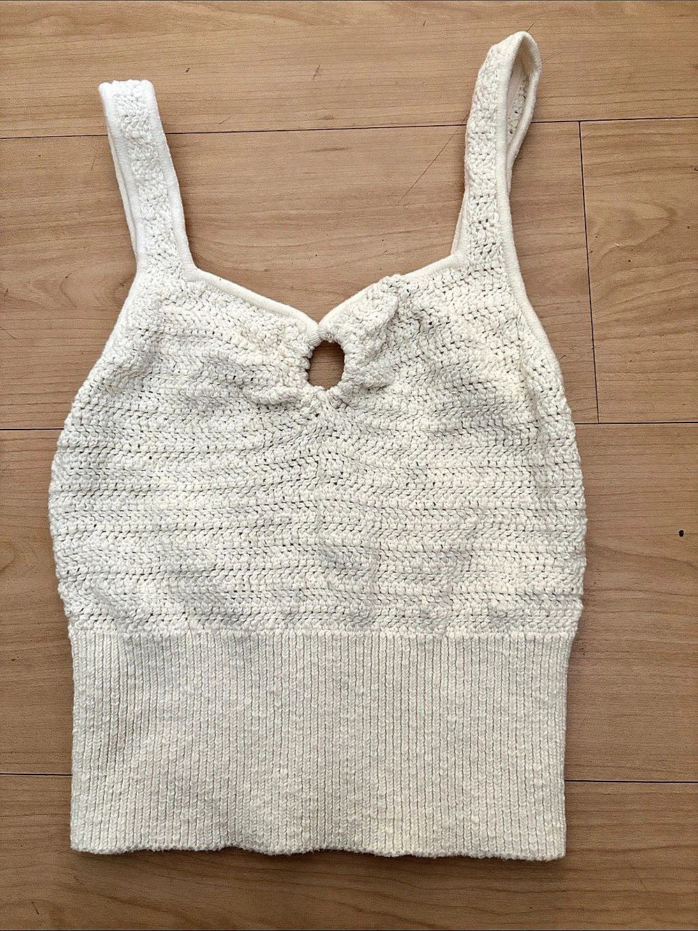Abercrombie & Fitch Knit Tank Top in White Size Small